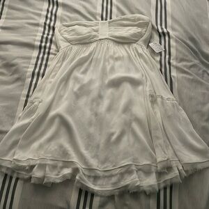 Free People Strapless White Dress